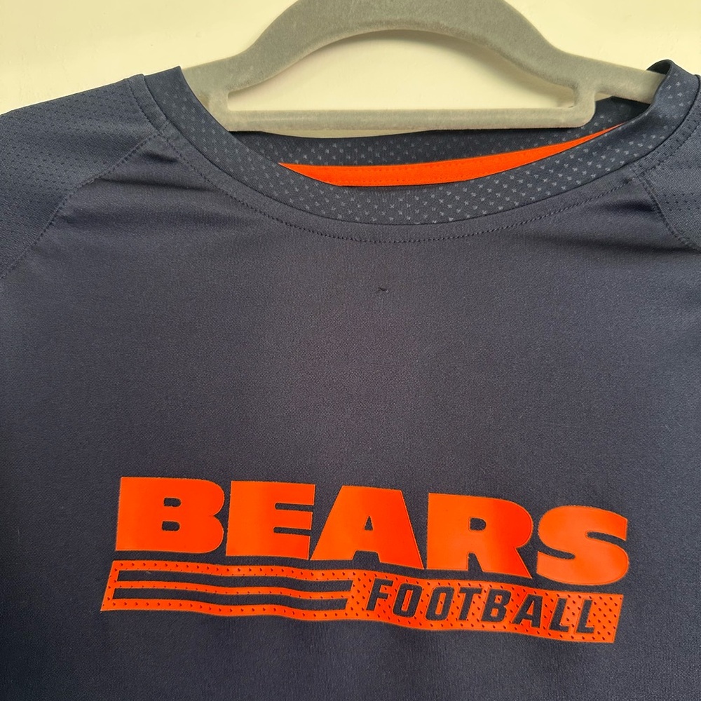 NFL Bears Football Dri-Tek Shirt - Men’s Medium - Navy Blue - Picture 3 of 5